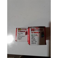 Hornady 40 grain 22 caliber VMAX
