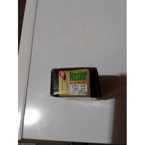 Nosler ballistic tip 270 caliber 140 grain