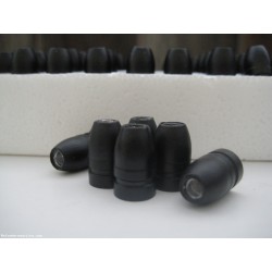 .356 9mm 130gr. HP Lead cast BLK Powder Coated Bullets 250pk